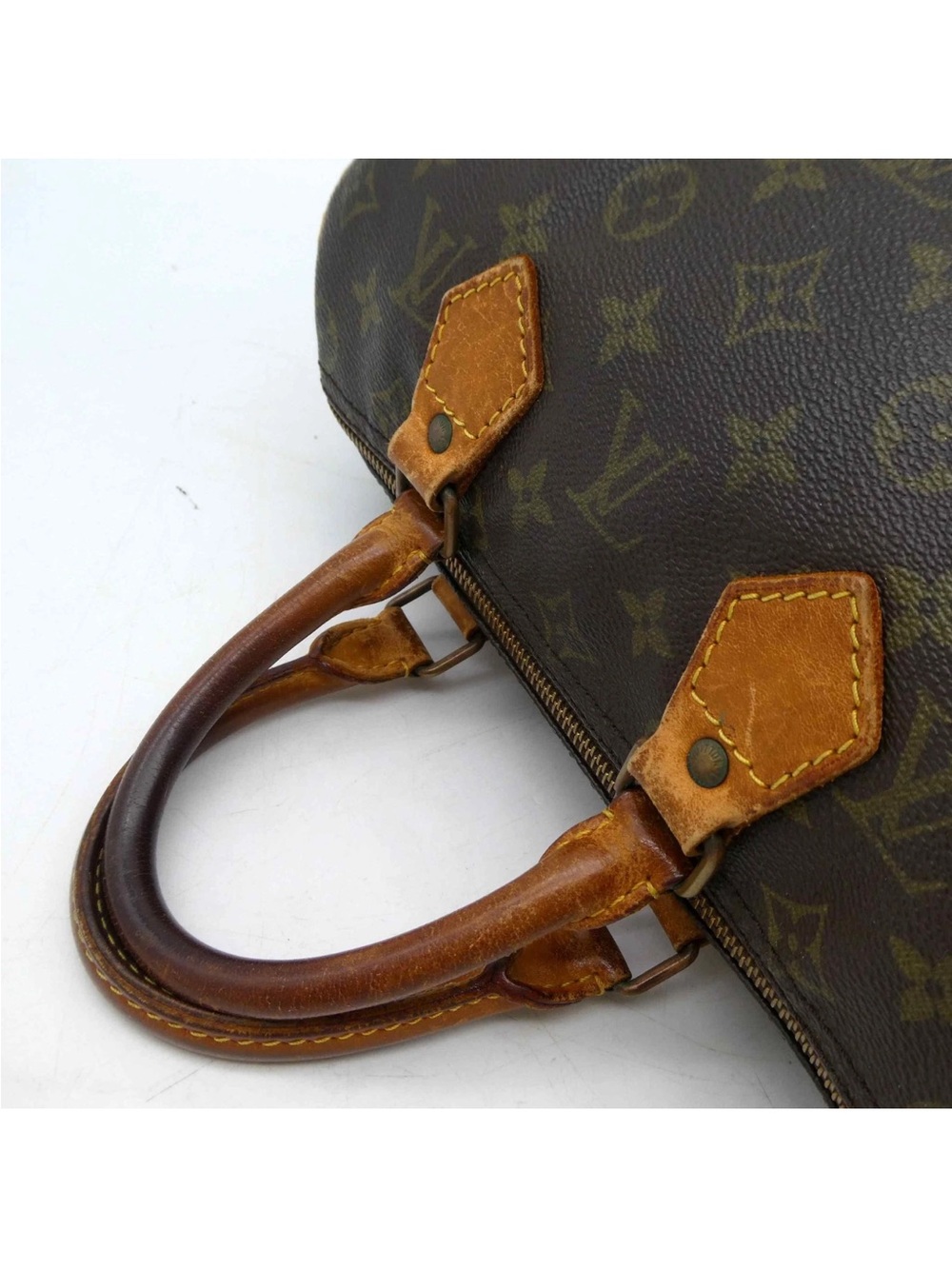 Authentic Vintage Louis Vuitton Monogram Speedy 25 with Original Lock & Key - Picture 10 of 15